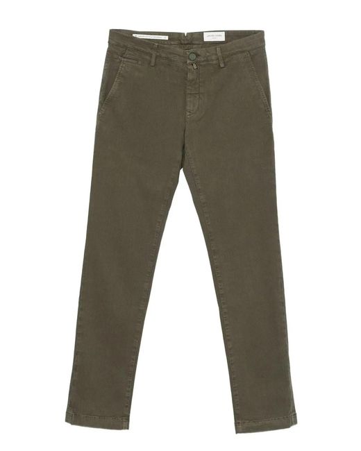 Jacob Cohen Gray Pant 5 Pkt Slim Fit Bard for men