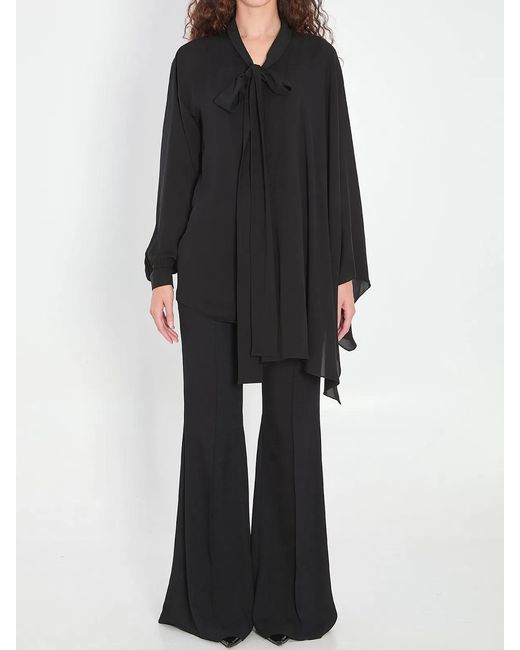 Balenciaga Black Silk Shirt