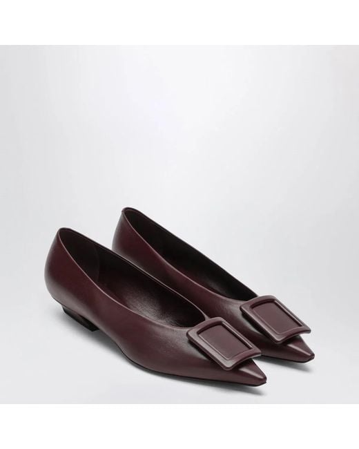 Roger Vivier Brown Gommettine Ballerina
