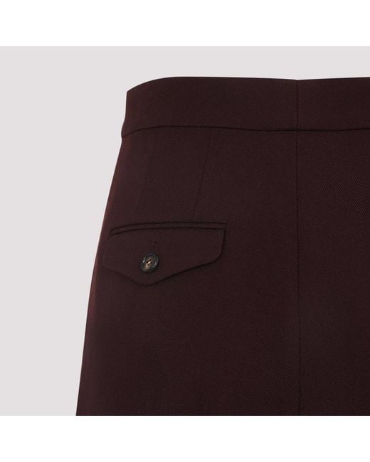 Chloé Purple Dark Wool Pants