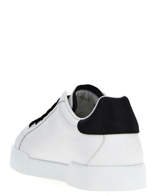 Dolce & Gabbana White Dolce & Gabbana 'Portofino' Sneakers for men