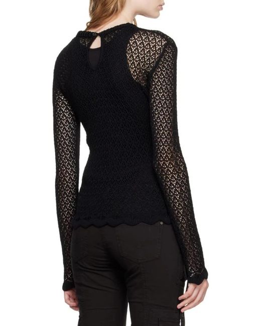 Blumarine Black Keyhole Rear Asymmetric Dresses