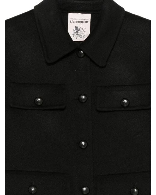 Semicouture Black Alisa Wool Jacket
