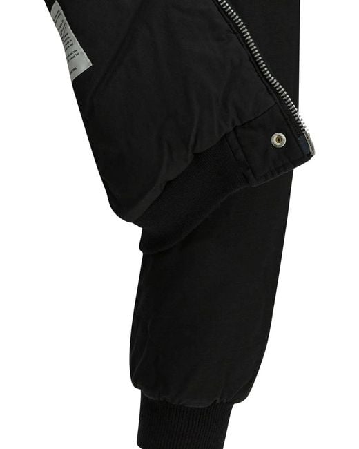 Nonnative Black "Trooper Puff" Bomber Jacket for men