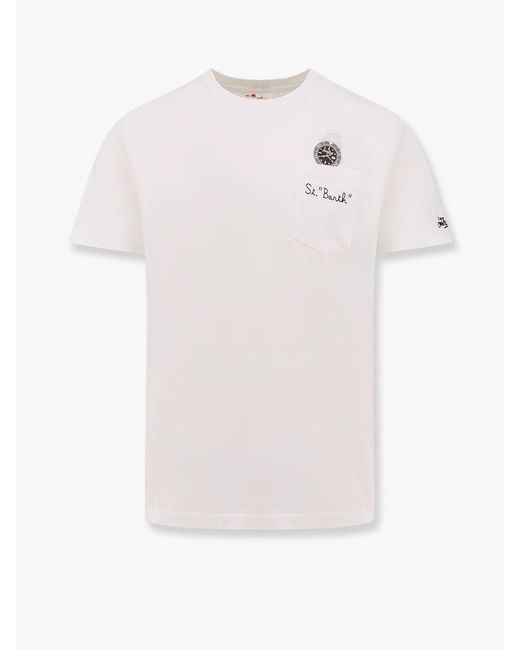 Mc2 Saint Barth White Austin Cotton T-Shirt for men