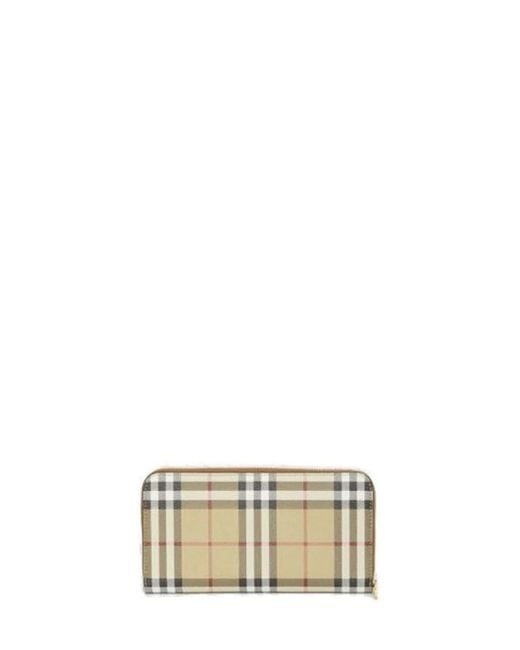 Burberry Metallic Printed Canvas Wallet