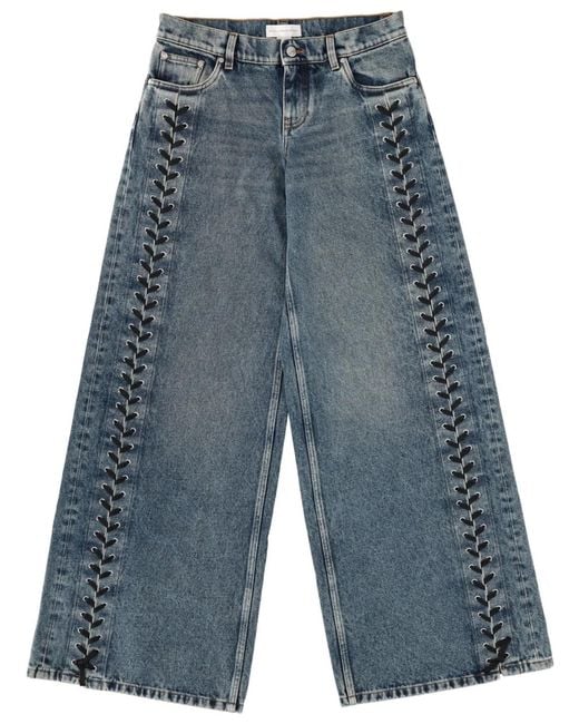 Stella McCartney Blue Jeans With Laces