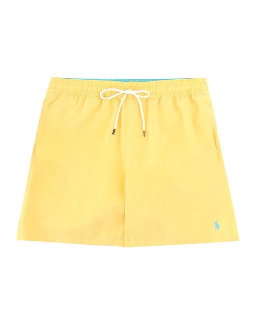 Polo Ralph Lauren Yellow Costume Da Bagno Con Logo for men