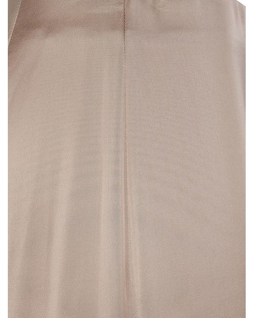 Blugirl Blumarine Natural Satin Long Trousers