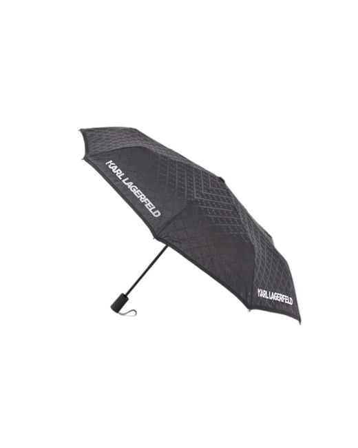 Karl Lagerfeld Blue Monogram Sm Umbrella
