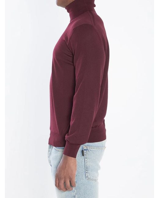 Saint Laurent Red Wool Pullover for men