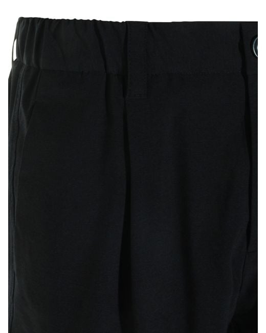 Herno Black Polyamide Polyester Elastane Pants for men