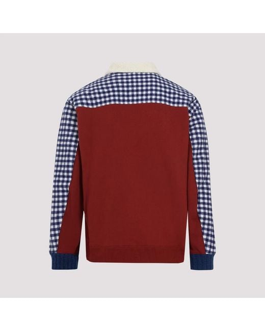 Undercover Blue Wool Bomber Jacket for men