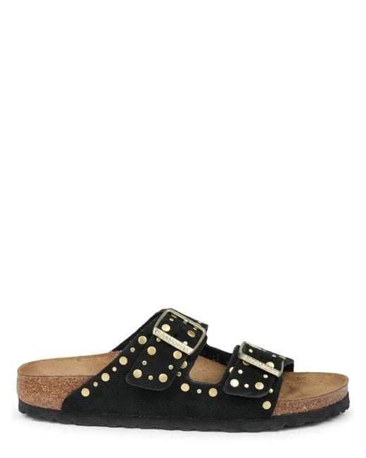Birkenstock Black Sandalo "Arizona Rivet"