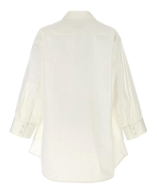 Jil Sander White Cut-Out Armhole Shirt