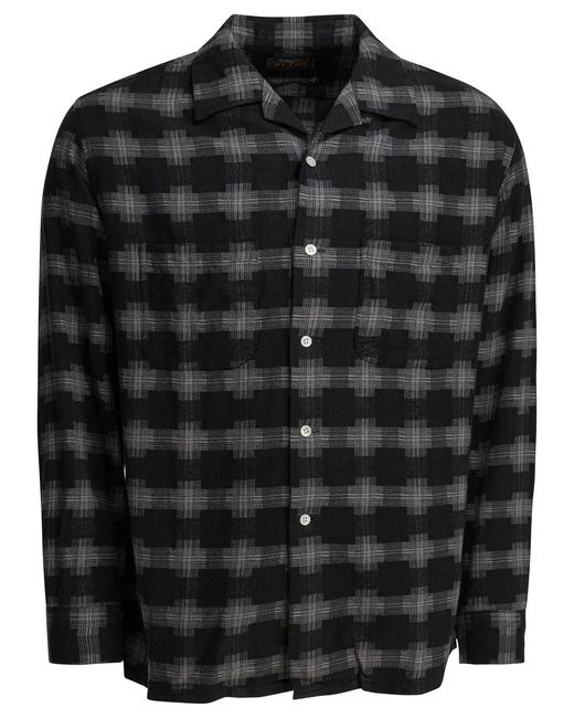 Beams Plus Black Cotton Shirt for men