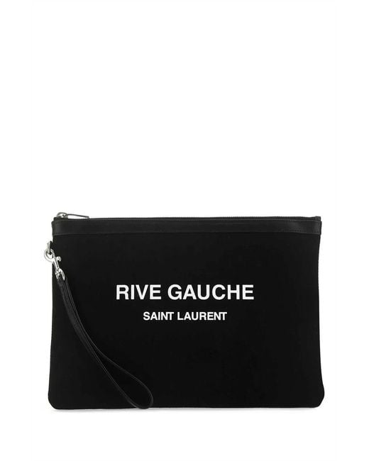 Saint Laurent Black Clutch for men