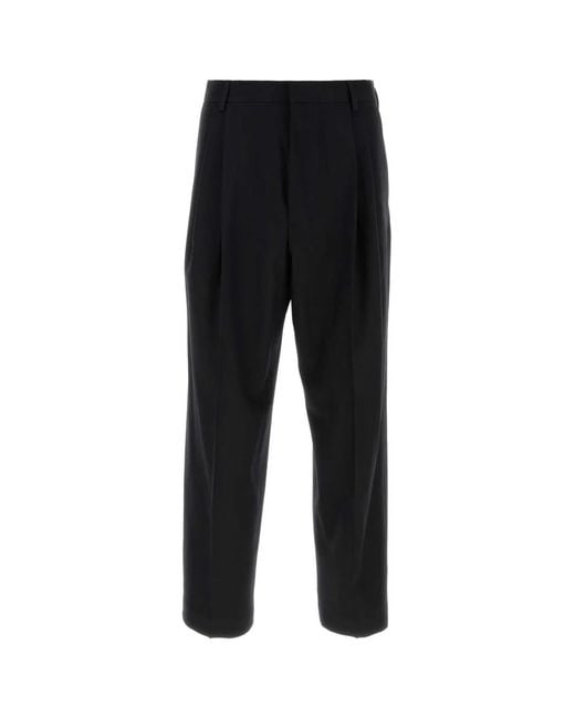 Dries Van Noten Black Wool Pant for men