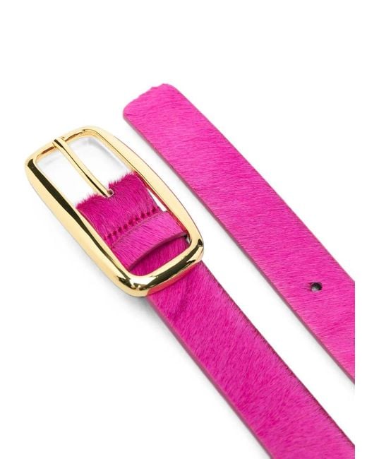 Essentiel Antwerp Pink "Klub" Leather Thin Belt