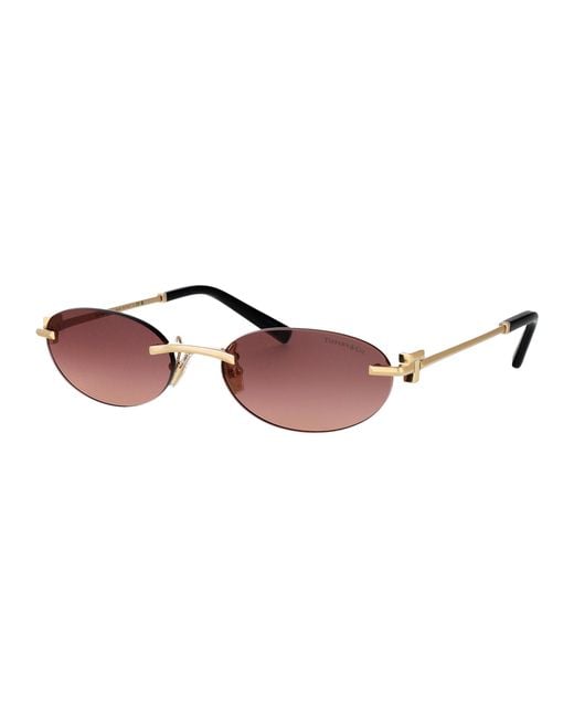 Tiffany & Co Pink Tiffany & Co Metal Sunglasses