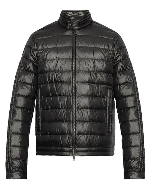 Moncler Black Jacobus Biker Jacket for men