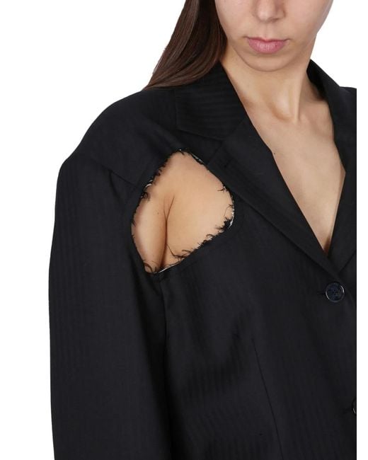 Acne Black Deconstructed Jacket