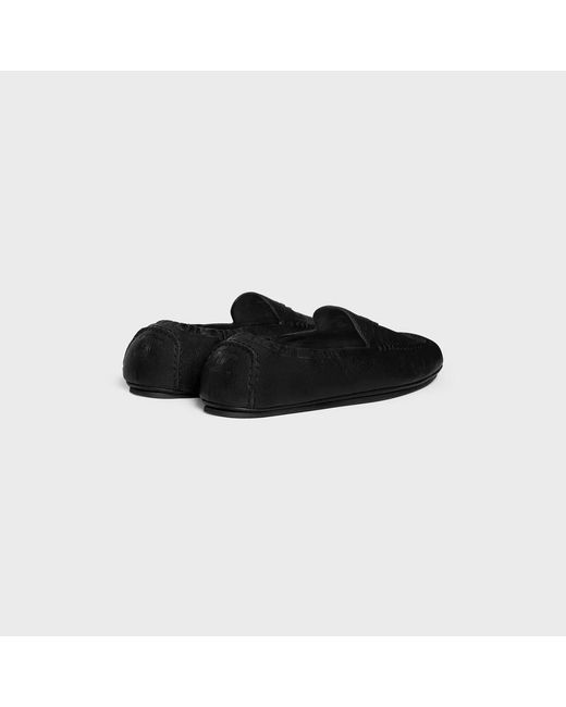 Céline Black Adam Goat Leather Loafers for men