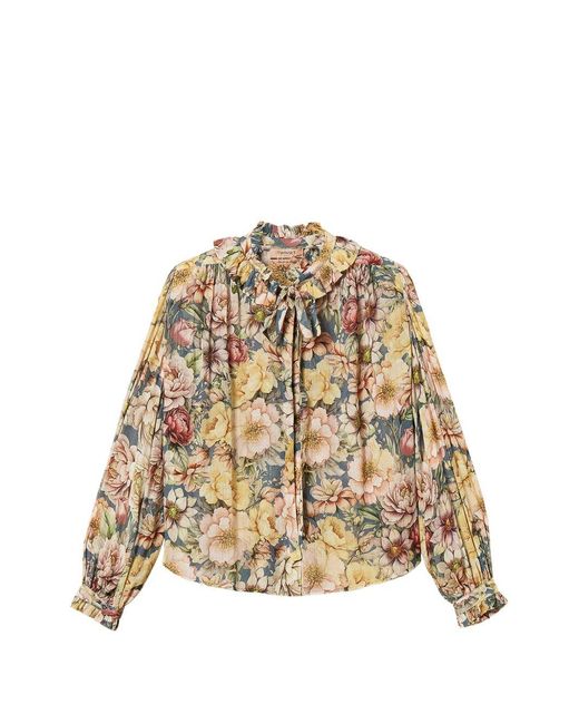 Twinset Brown Viscose Shirt
