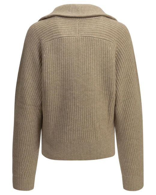 Isabel Marant Natural "Miranda" Polo Sweater