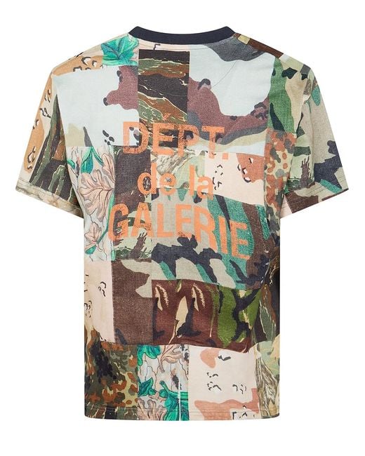 GALLERY DEPT. Green "Mixed Camo" Tee for men