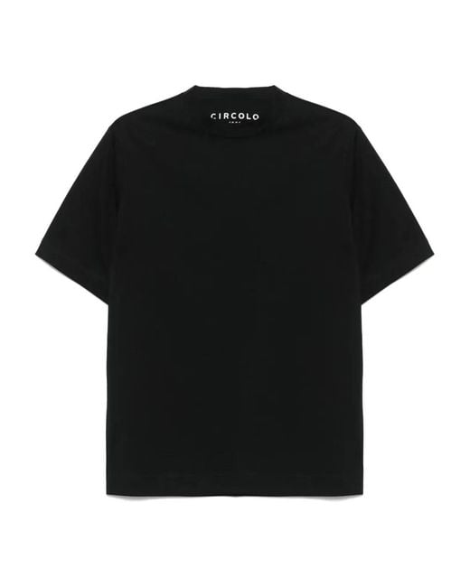 Circolo 1901 Black Cotton T-Shirt for men