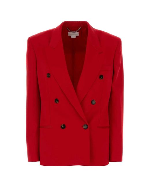 Stella McCartney Red Wool Blazer