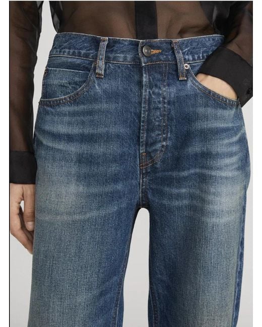 FRAME Blue Cotton Jeans