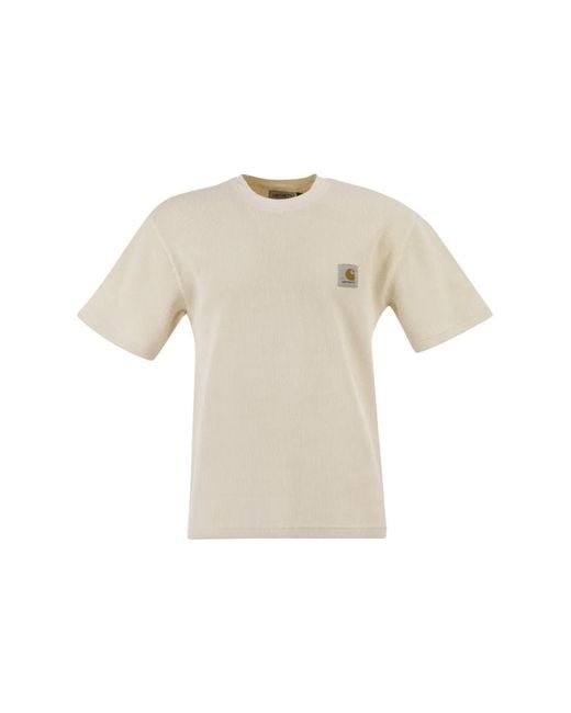 Carhartt White T-Shirt With Square Label