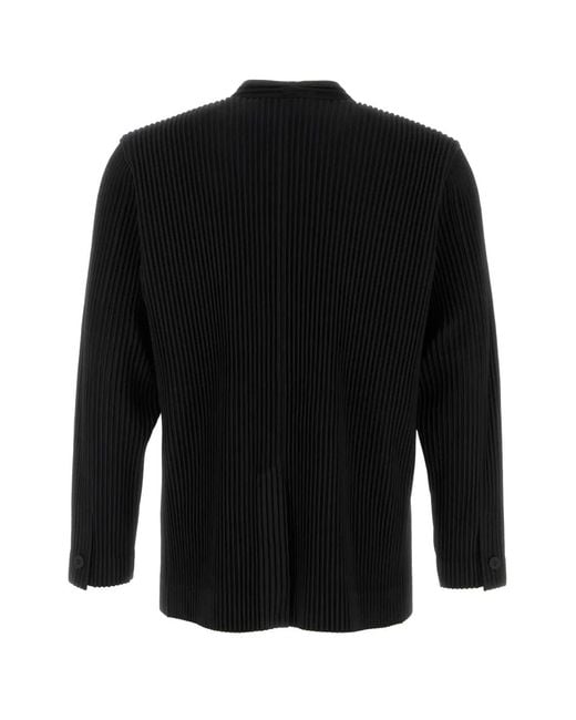 Homme Plissé Issey Miyake Black Blazer for men