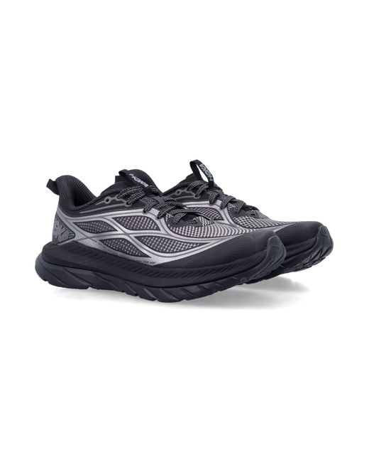 Hoka One One Blue Hoka Polyamide Rubber Shoes for men