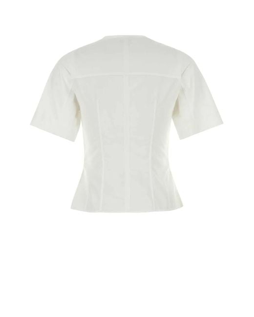 McQueen White Corset Shirt