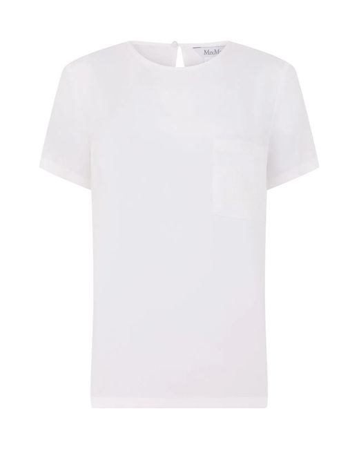 Max Mara White Short Sleeve Shirt