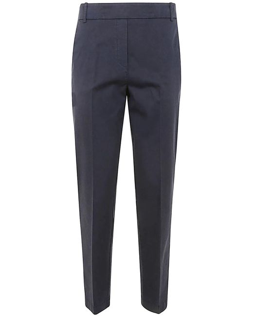 Kiltie Blue Hugo Straight Leg Pants With Lapel