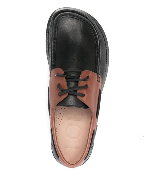 Loewe Brown 'Campo' Boat Shoe for men
