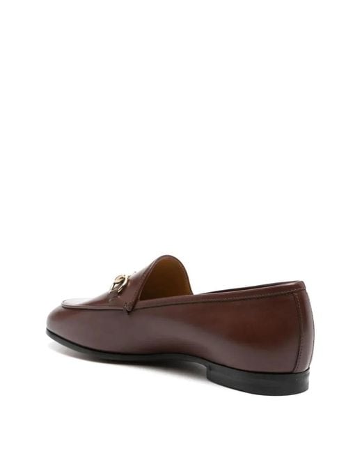 Gucci Brown Jordaan Leather Loafer
