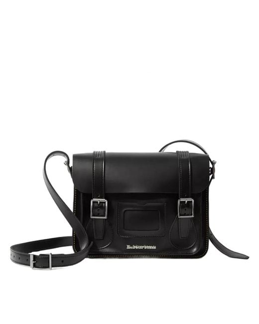 Dr. Martens Black 11 Leather Satchel