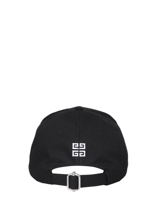 Givenchy Black Cotton Baseball Cap for men