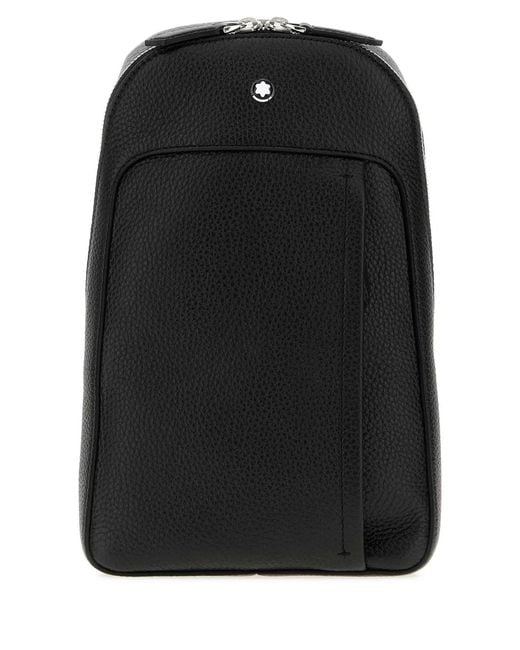Montblanc Black Companion Medium On-Body Bag for men