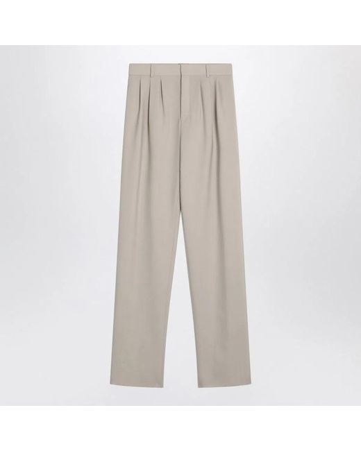 Saint Laurent Gray Wool Trousers