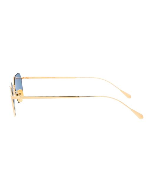 Cutler & Gross Blue Rhodium Sunglasses