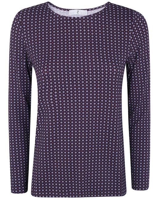 Whyci Blue Round Neck T-Shirt