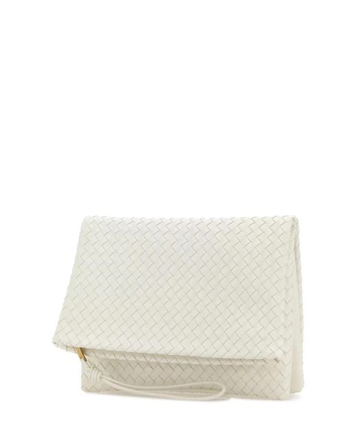 Bottega Veneta White Trio New Pouch