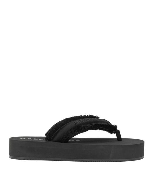 Balenciaga Black "Jet Leg" Low Sandals