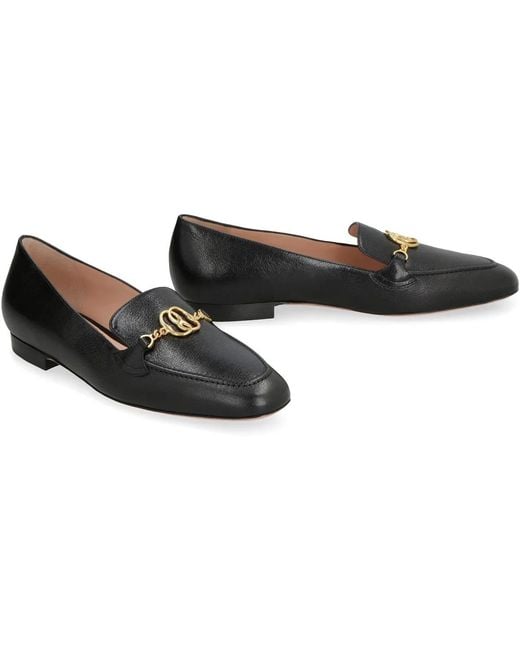 Bally Black Obrien Leather Loafers
